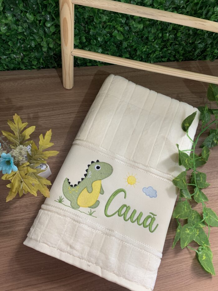 Toalha infantil bordada